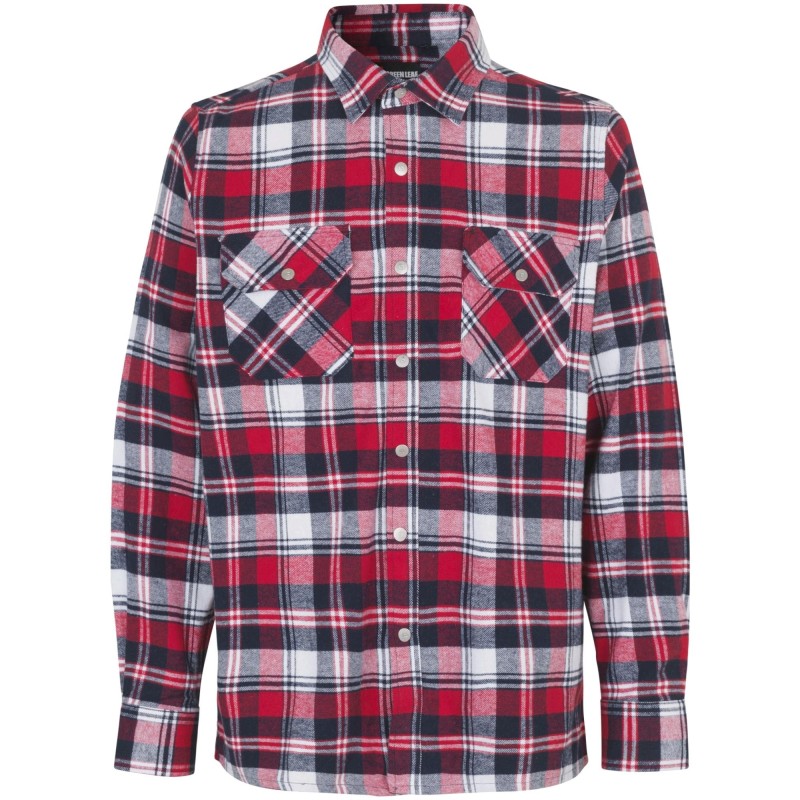 0204 Green Leaf shirt | press studs