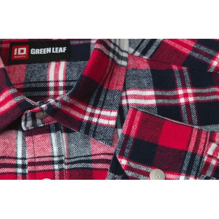 0204 Green Leaf shirt | press studs