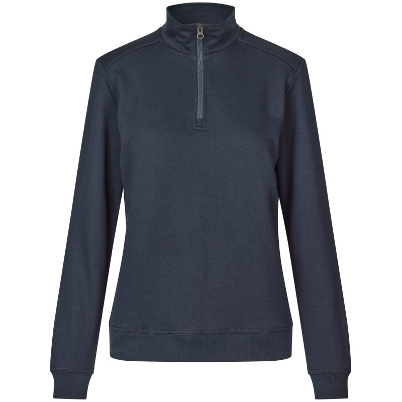 0385 PRO Wear CARE sweat | unbrushed | ¼ zip | Women