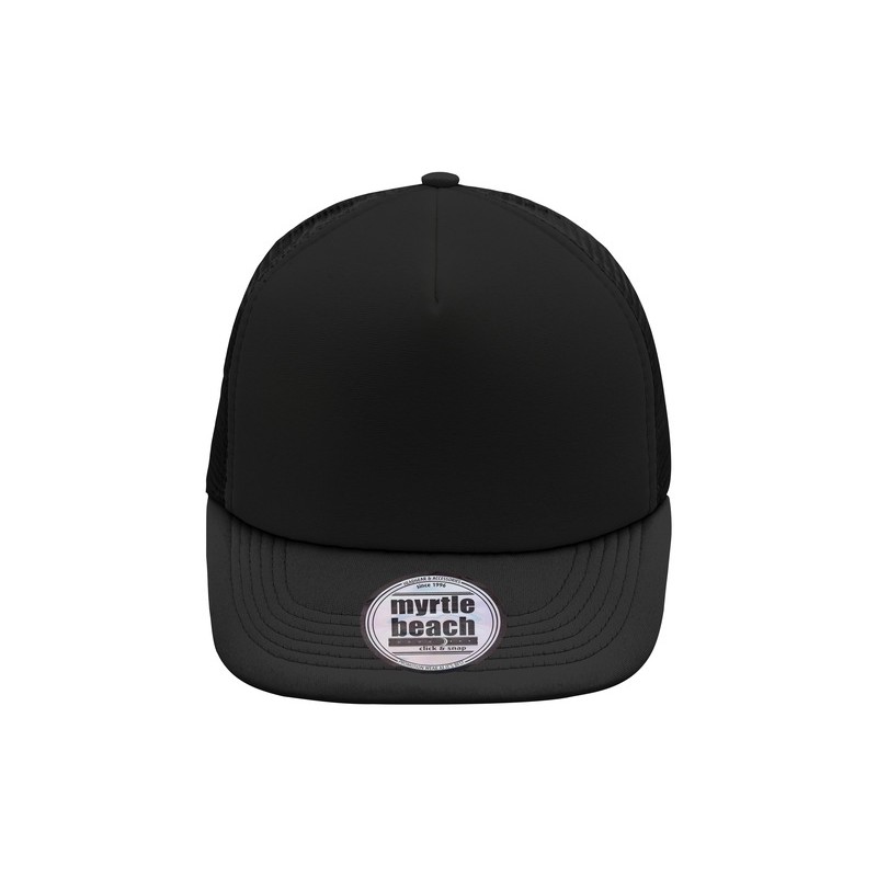 MB6207 5 Panel Flat Peak Cap