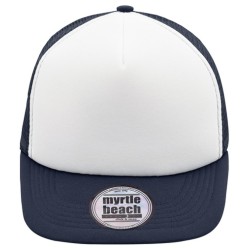 MB6207 5 Panel Flat Peak Cap