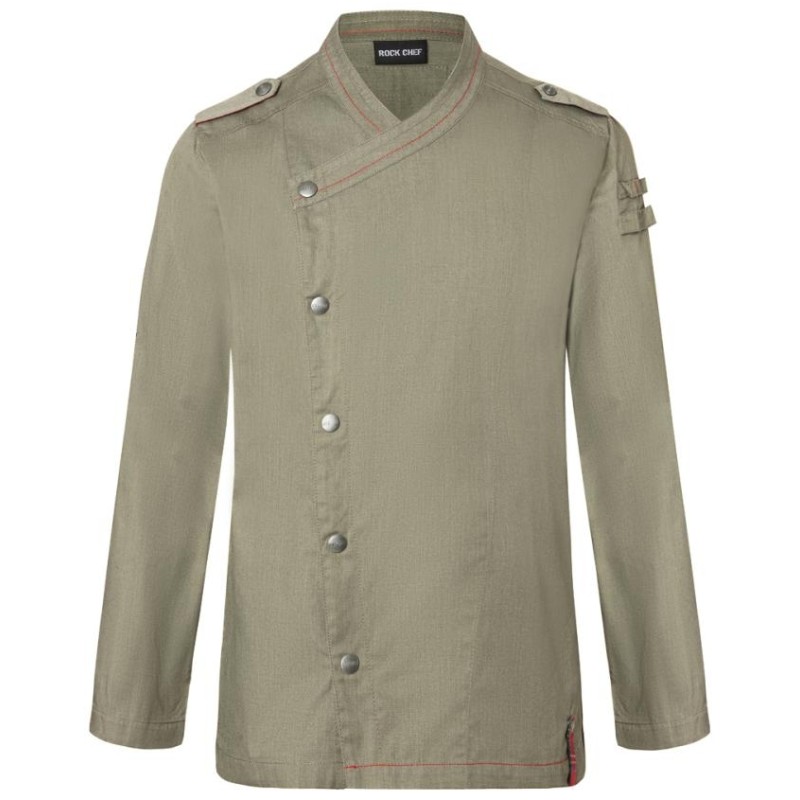 RCJM 21 LONG-SLEEVED MEN CHEF JACKET DENIM-STYLE