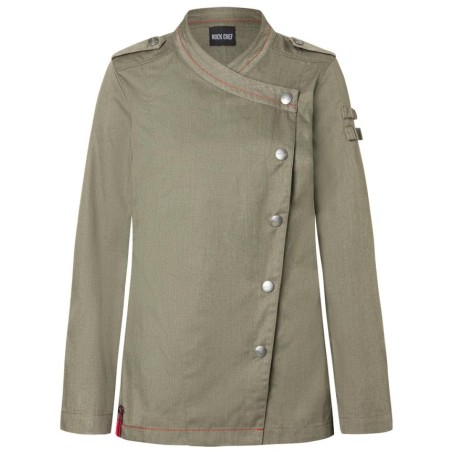 RCJF 16 LONG-SLEEVED LADIES CHEF JACKET DENIM-STYLE