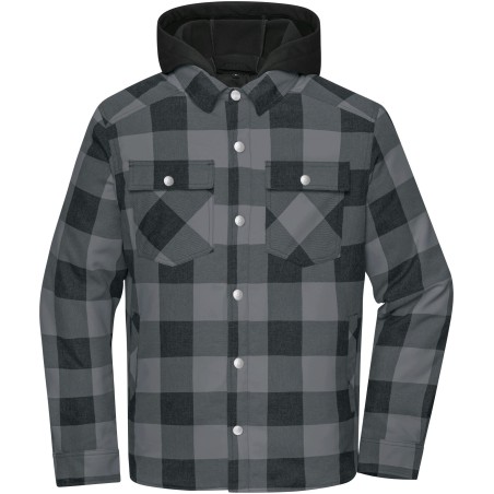 JN1872 Workwear Check Shirt Jacket
