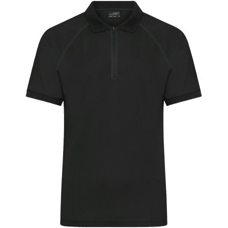JN1308 Men's Zip-Polo