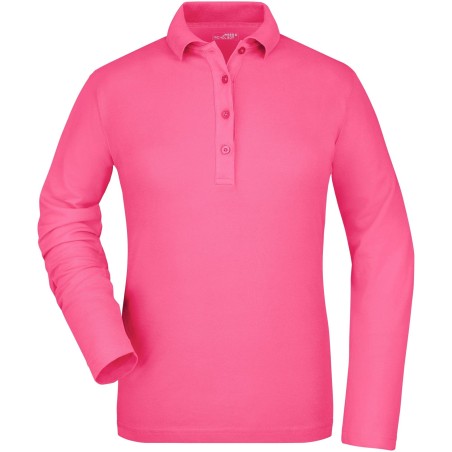 JN180 Ladies' Elastic Polo Long-Sleeved