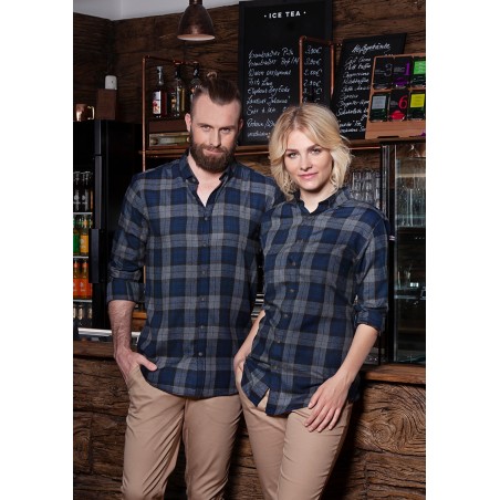 BF 8 Ladies' Checked Blouse Urban-Style