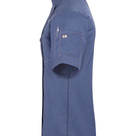 JF 21 Short-Sleeve Ladies' Chef Jacket Jeans-Style