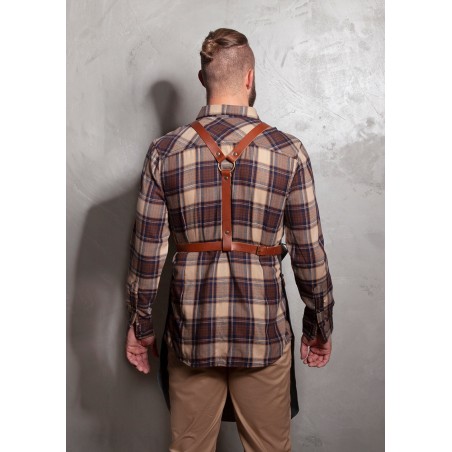 LS 35 Leather Bib Apron X-Style